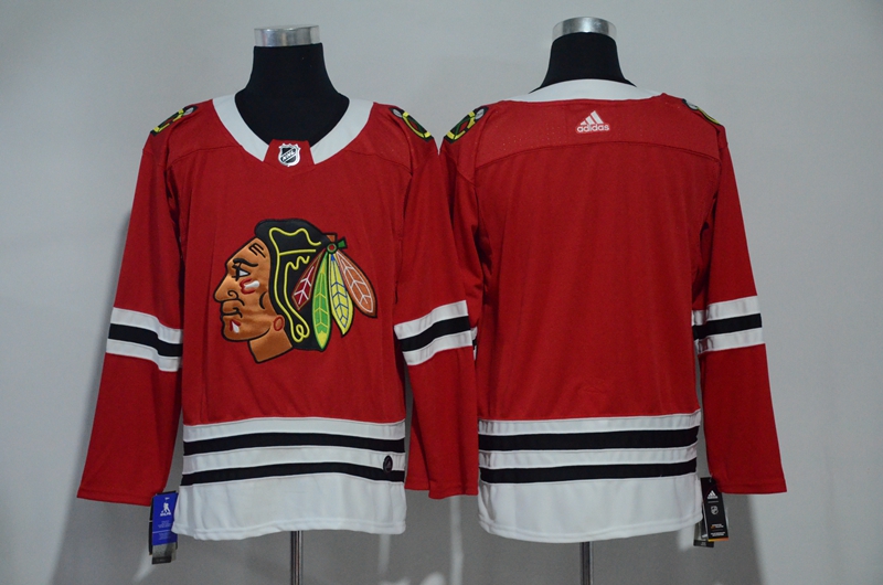 Men Chicago Blackhawks Blank Red Hockey Stitched Adidas NHL Jerseys